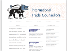 Tablet Screenshot of itctradelaw.com